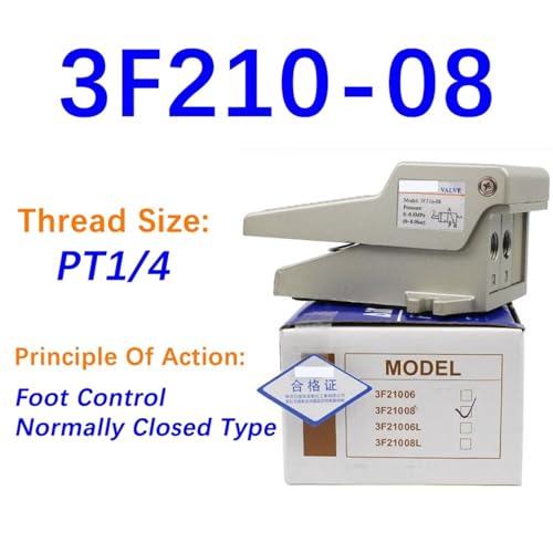 Pédale pneumatique 3F210-08 commande valve et vérin - 3