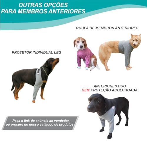 Cotoveleira Ortopédica Acolchoada para Cachorros - Pernas Dianteiras - Proteção Contra Calos e Higro
