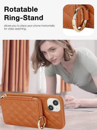 Coque de protection pour iPhone 15 marron idéale pour vos sorties - 6
