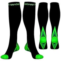 (2 Pairs) Compression Socks/Stockings for Men & Women,Speed Up Recovery Best Graduated Athletic Fit for Travel, Running, Nurses,Shin Splints, Flight & Maternity Pregnancy. Boost Stamina, Circulation