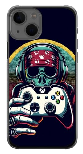 Coque rigide pour iPhone 14 Pro Max tête de mort antichoc