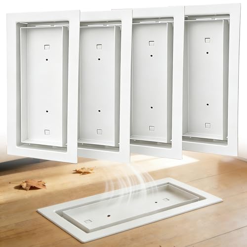4 Pack Floor Register, 4x10 inch Floor Register, Heavy Duty