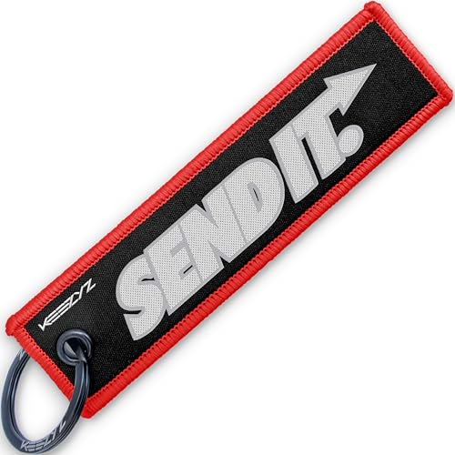 KEEZYZ Send It Keychain | Adventure/Motorsports Mindset | Dirt Bike,