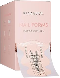 Kiara Sky 500 Pieces Nail Forms | Double XL, Dual Sizing, Extension Sculpting Guiding Grid