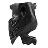 3.5Wooden Owl Hoot Whistle - Musical Ocarina Craft Decor (Black)
