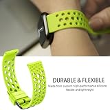 Compatible for Blackview W60 Smart Watch bands, 20mm, 22mm Silicone Replacement Wristbands Sport Strap with Metal Buckle Compatible for IOWODO/Blackview W60,R30 Pro,R50 Smart Watch (Green, 20mmSize) - Image 6