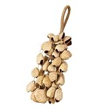 Compact Light Weight Natural Fruit Shell Hand Bells Wind Chimes for Travel Music Spiritual Relax Percussion Instruments Sound Decoration Bells