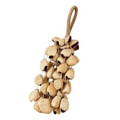 Compact Light Weight Natural Fruit Shell Hand Bells Wind Chimes for Travel Music Spiritual Relax Percussion Instruments Sound Decoration Bells