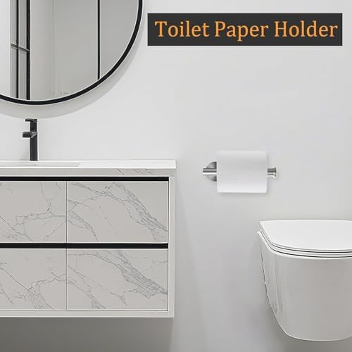 Sotuai 2 Piece Toilet Paper Holder Wall Mount - Brushed Nickel