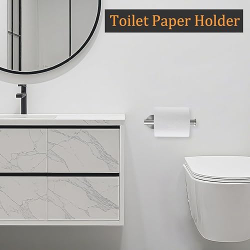 Sotuai 2 Piece Toilet Paper Holder Wall Mount - Brushed Nickel