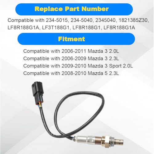 JDMON sensor de oxígeno O2 para Mazda 3 y 5 2006-2011 miniatura 3