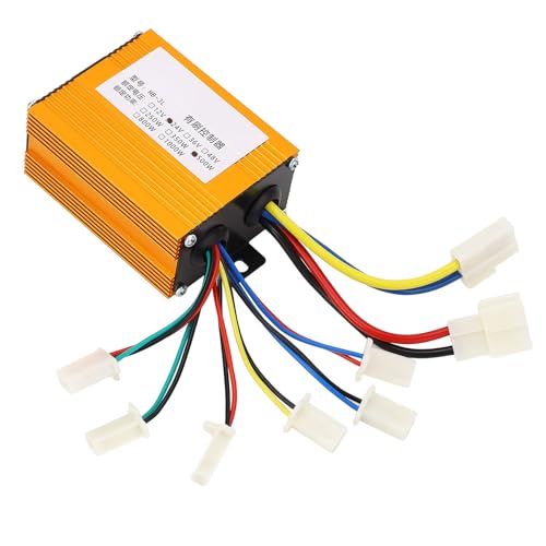 Bnineteenteam Electric Controller, 24V 500W Electric Scooter Motor Speed Controlle Aluminum Alloy Housing Brushed Motor for Scooter Tricycle