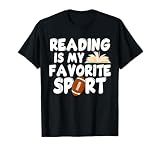 Reading Is My Favorite Sport Football World Book Day T-Shirt