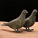 Archaize Peace Dove Crafts Statue aus Messing, EIN Paar