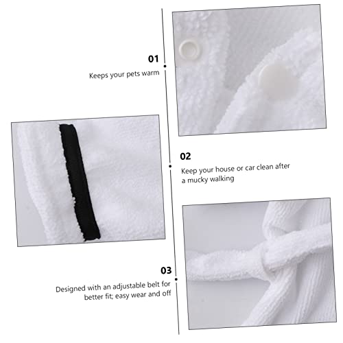 Beavorty 3 Peças Roupão De Banho Para Cães Toalhas De Cachorro Com Capuz Roupão De Toalha De Cachorr