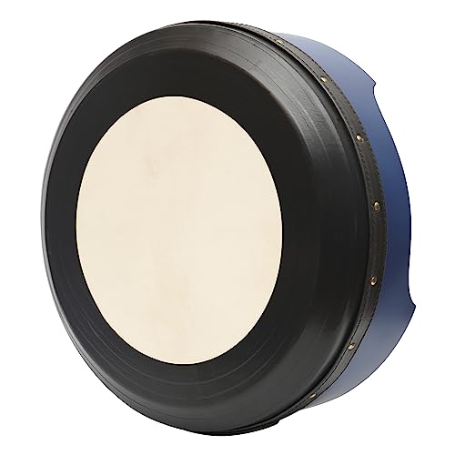 Muzikkon 15 x 5 pulgadas (38 x 12,5 cm) Acabado azul celta irlandés Bodhran con sistema Easy Tune con borde profundo en T y acabado sellado