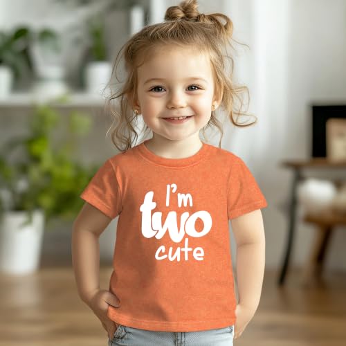 Image of 2nd Birthday Outfits for Toddler Girls im Two Cute Shirt Girl 2 Years Old Second Birthday
