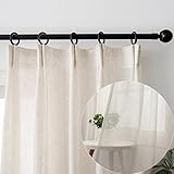 Ftinala Drapes for Living Room Sheer Curtains 96 Inches Long Farmhouse Curtains Pinch Pleat Boho Cur