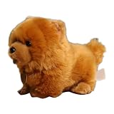 Chien en Peluche en Peluche 25 Cm (10 Pouces) Mignon Chow Chien en Peluche Doux Peluche Peluche Moelleux Poupée Jeter Oreiller canapé canapé Chambre Décor Cadeaux