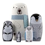 Bois : Ces poupées russes sont fabriquées en bois pour plus de durabilité..La surface lisse et la construction garantissent que chaque poupée est une pièce intemporelle qui peut être transmise de génération en génération.