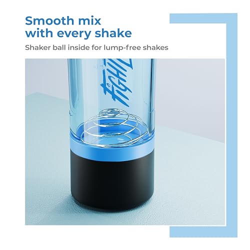 Image of Lifelong Plastic Gym Shaker Bottle BPA Free Protein Shaker for Men & Women with Extra Compartment | 600ML | Leakproof Shaker for Supplements & Powders Blue