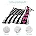 BSUYGET Fight Breast Cancer Awareness Pinks Ribbon American Flag Fashion Silk Scarf Soft Lightweight Headscarf Hair Wrap for Women