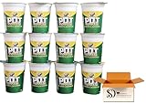 Pot Noodle Chicken & Mushroom Multipack - Pack of 12 x 90g Instant Pot Noodles Chicken Soup Snack - Go-To Bulk Buy for Quick and Tasty Camping, Picnics, or School Holidays Snacks