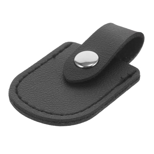 BELLIFFY Funda Protectora para Tijeras de Cutículas de PU Color Negro Estuche Compacto para Herramientas de Manicura y Pedicura Bolsa Resistente para Cortaúñas y Tijeras de Uñas