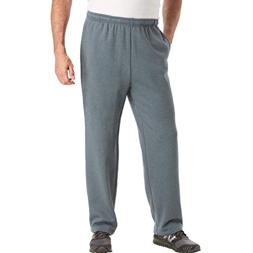 KingSize Men's Big & Tall Tall Fleece Open Bottom PantsKs Sport