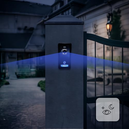 EURA VDP-76A3 Alpha Video-Türsprechanlage Gegensprechanlage 4 Draht, 7-Zoll-Farbmonitor, RFID, 2 Eingänge, Schwarz