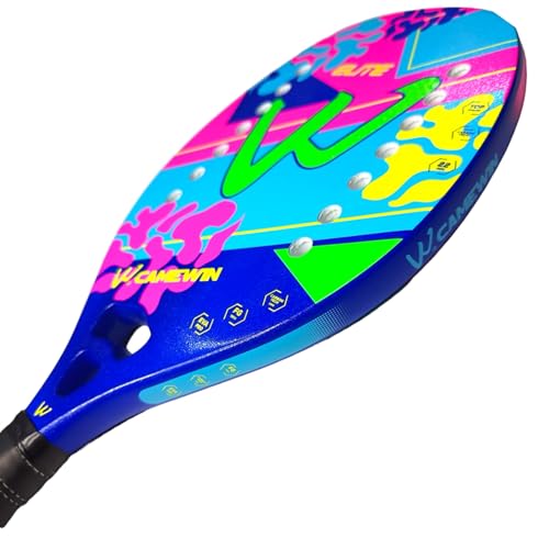 Raquete Beach Tennis Kids Infantil Criança Camewin Elite Colorido - Mais Leve E Fina - de 6 a 14 ano