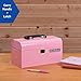 K.balt Retro Portable Mini Toolbox Pink Steel Tool Box