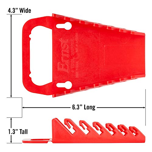 Image of Ernst Manufacturing 5044-Red Gripper Wrench Organizer, 6 Tool, Red