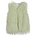 Girls Faux Furry Vest Coat Sleeveless Jacket Toddler Baby Thick Warm Waistcoat Kids Fashion (Mint Green, 3-4 Years)
