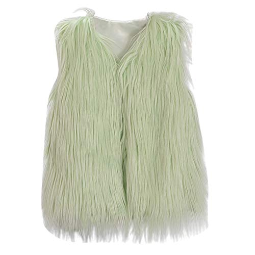 Girls Faux Furry Vest Coat Sleeveless Jacket Toddler Baby Thick Warm Waistcoat Kids Fashion Outwear Fall Winter Clothes