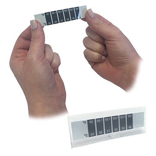 Steroplast FIRST AID BABY FEVER COLD REUSEABLE RELIABLE TEMPERATURE FOREHEAD STRIP TEST THERMOMETER