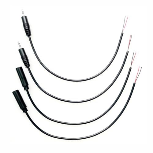 Conector Jack 2.5mm macho y hembra 4 piezas miniatura 1