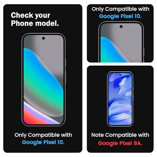 Image of FIRST MART Military-Grade Gorilla Tempered Glass Compatible For Google Pixel 10 (6.3 Inch) With Easy Installation Kit for Smartphone| Edge To Edge Coverage | Black, Pack of 2