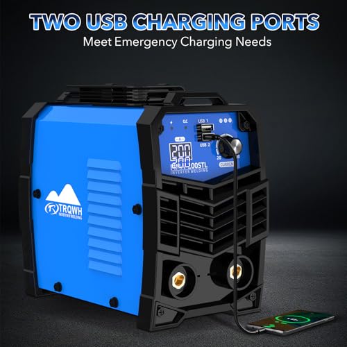 Image of TRQWH Mini Welding Machine - 200A 110V Stick Welder Portable Welding Machine with 20pcs Rods Small Welder Machine with IGBT Inverter Hot Start for Beginners and Professionals Welder