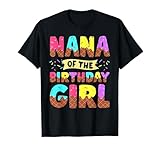 Nana of The Birthday Girl Ice Cream Party Matching Family T-Shirt