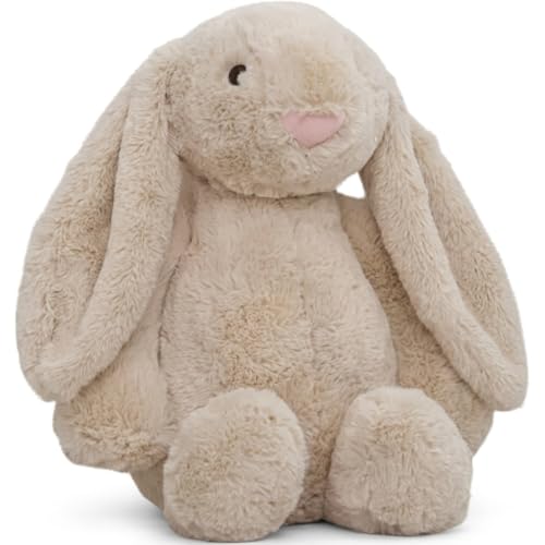 Image of Grey Bunny Rabbit Plush Soft Toy 40 CM for Kids, Ultra Soft Stuffed Bunny Teddy with Long Floppy Ears, Premium Plush Animal for Boys & Girls, Cute Cuddly Rabbit Doll for Birthday Gift