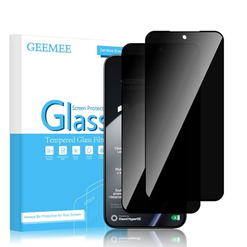 Pellicola In Vetro Temperato Antispia Per Xiaomi 15T/15T Pro, Durezza 9H, Installazione Automatica, 2 Pezzi