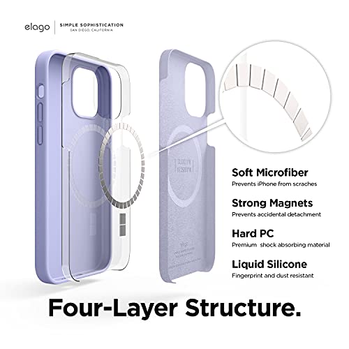 elago Premium Magnetic Silicone Case for iPhone 12 Pro Max Lavender by elago - Used condition - Image 3