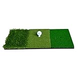 Tragbare Golf-Übungs-Grasmatte, Golfschwung-Pad, Golf-Fahr-Rasen-Trainingshilfe – 30 x 60 cm/362 (Color : 3 Colors Long and Short Grass, Size : 30 * 60 cm)