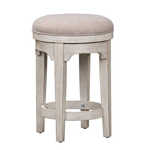 Bowery Hill 4 Piece Bar Table Set In Antique White (1-Console And 3-Stools) #TOP6