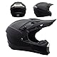 Motocross MTB Helm Fullface, Motorradhelm Herren Damen, Erwachsener Motorrad Downhill Full Face Helm, Downhill Motorradhelm ATV Motorradhelm, Road Helm Mit Handschuhe Brille ( Color : Black , Size : S
