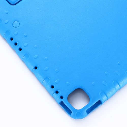 Coque iPad Pro 13 M4 2024 avec porte-crayon intégré et châssis bleu ultra léger