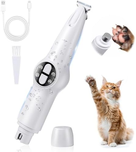 （06:00時点） 【Amazon.co.jpの限定モデル】ペット用バリカン CHICHL ペット用爪切り ペットグルーマー 2in1 TYPE-C 充電 LEDライト付き 18 mmワイド刃 電動 猫 毛刈り 静音 安全 猫 毛玉対策 カットペットグッズ 省スペース 静音設計＆安全爪切り 犬猫兼用 コンパクト ペットトリマー 多機能 犬用バリカン 足裏 耳裏 顔周り お尻周り 肉球