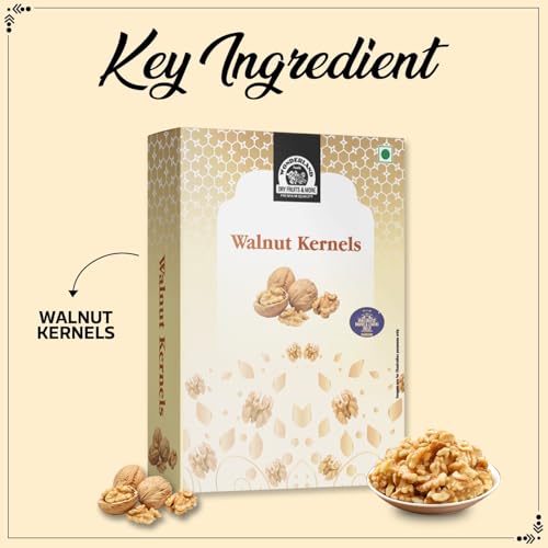 Image of WONDERLAND FOODS (DEVICE) Dry Fruits| Extra Light California Walnut Kernels (Akhrot Giri)| 1Kg (200G X 5) Box