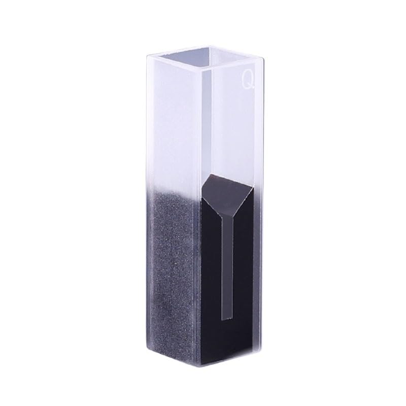 Boîte colorimétrique cellule de quartz submicro à couvercle noir de laboratoire - 3